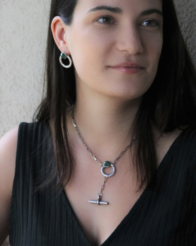 earrings - green