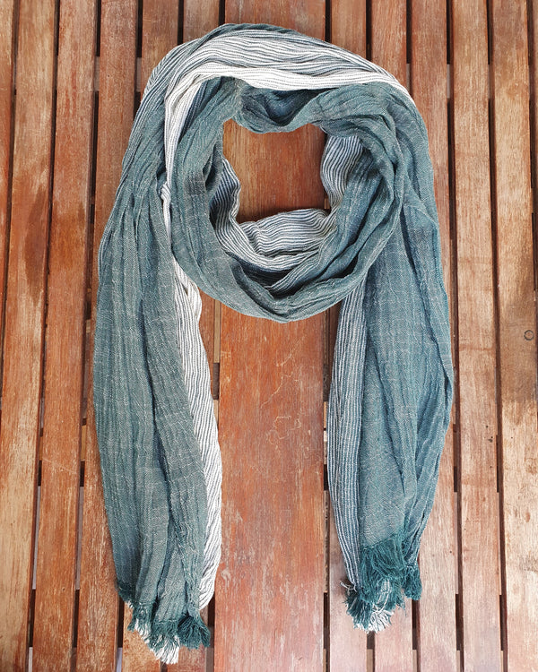 Soft touch green scarf