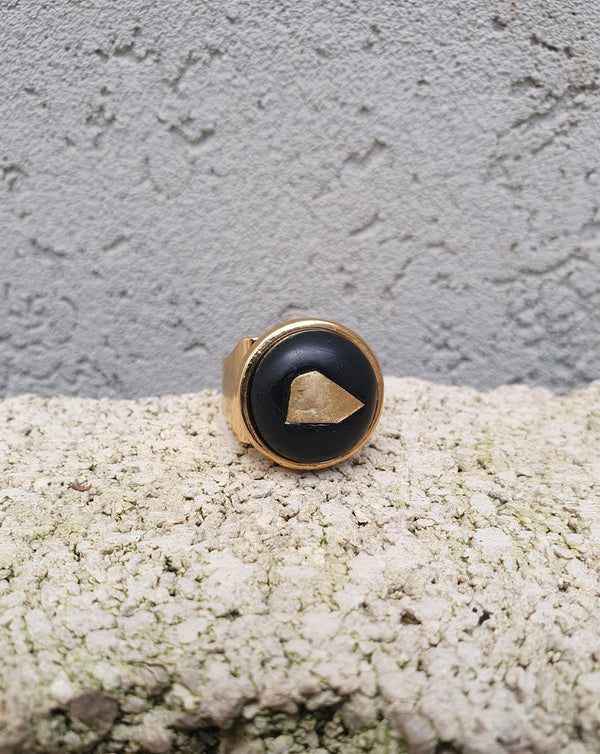 My studio piece of heaven ring - black