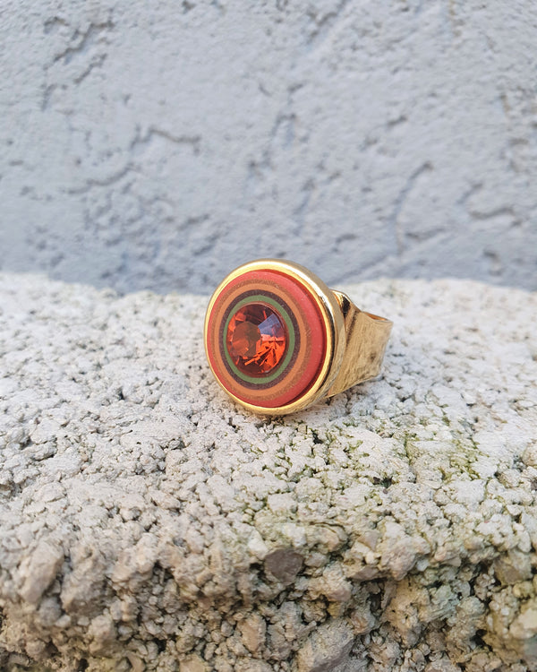 my studio S ring - gold & autumn