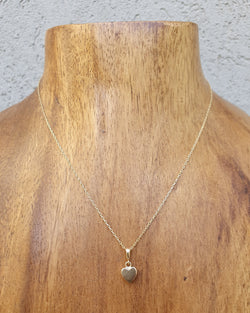 delicate hart necklace - gold plated silver