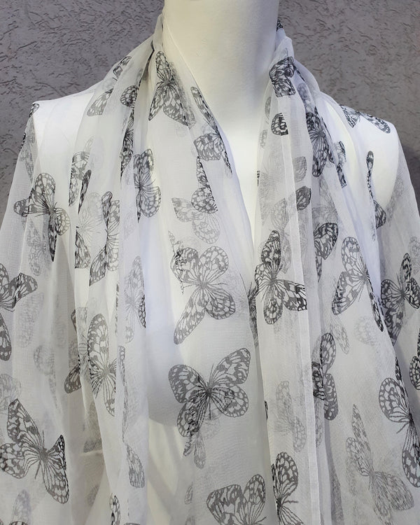 silk scarf - butterflies