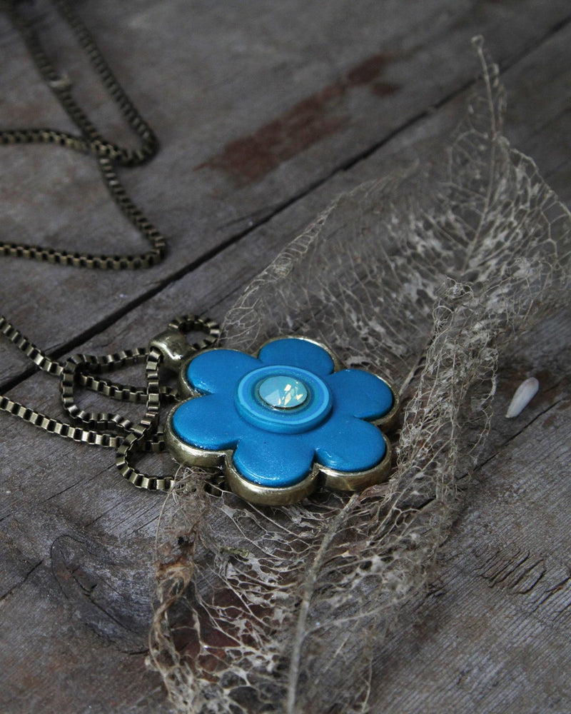 my studio flower - turquoise