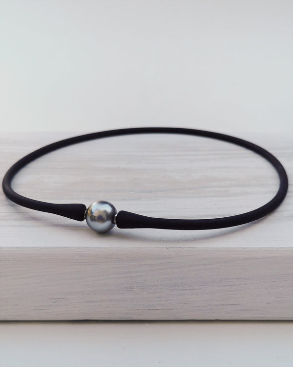 choker - black & silver