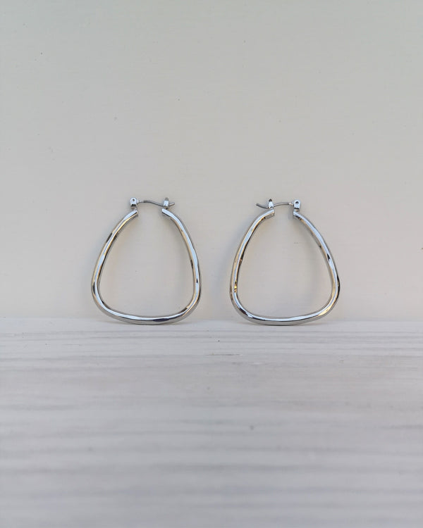 hoop earrings -silver color