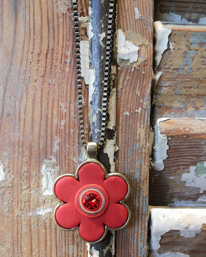 my studio flower- red
