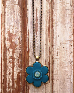 my studio flower - turquoise
