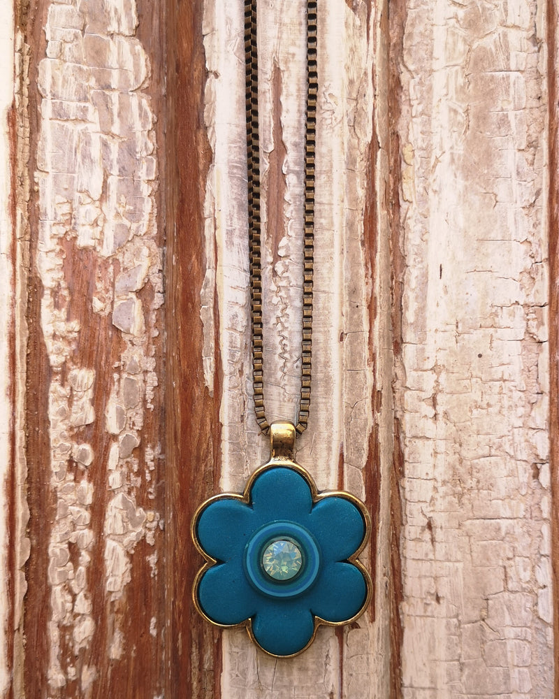 my studio flower - turquoise