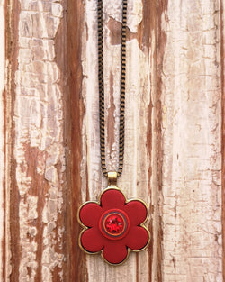 my studio flower- red