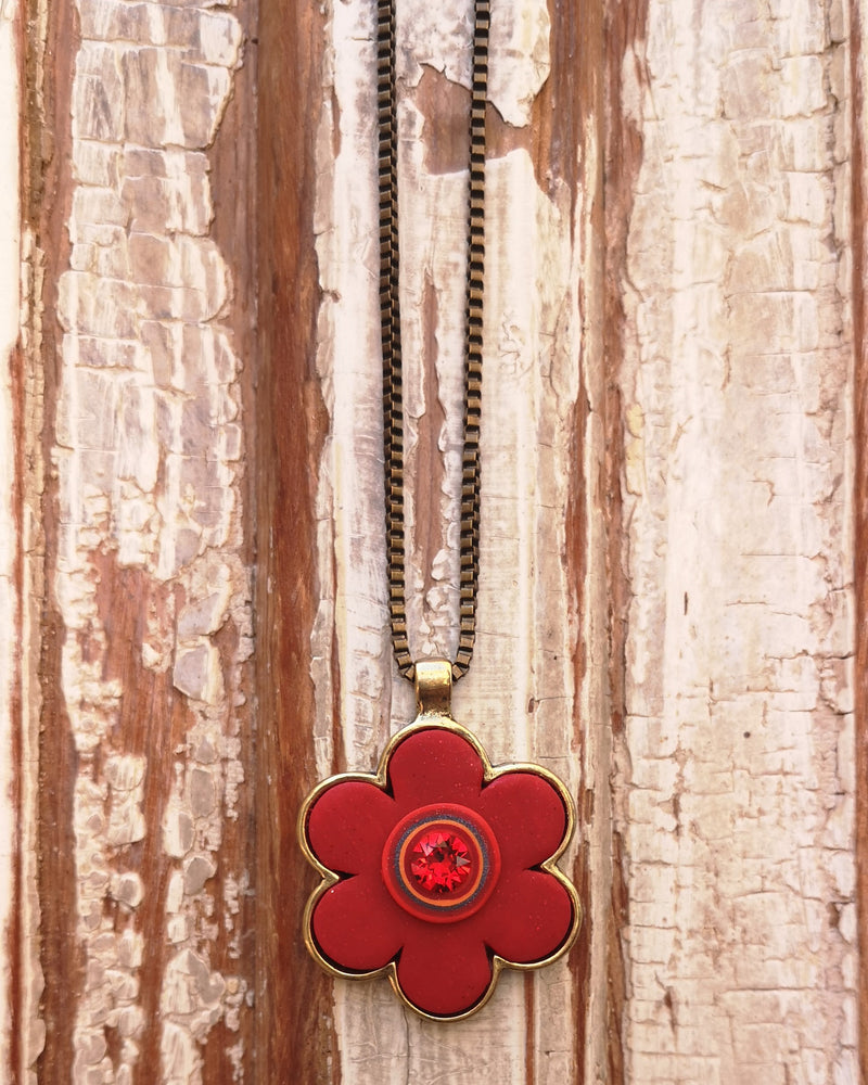 my studio flower- red
